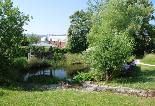 Garten/Teich/Pavillon